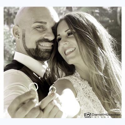 rettrato de boda con anillos